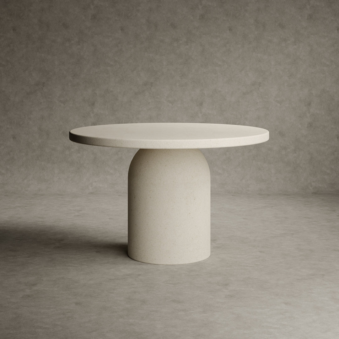 Baola Micro Concrete Round Dining Table Small