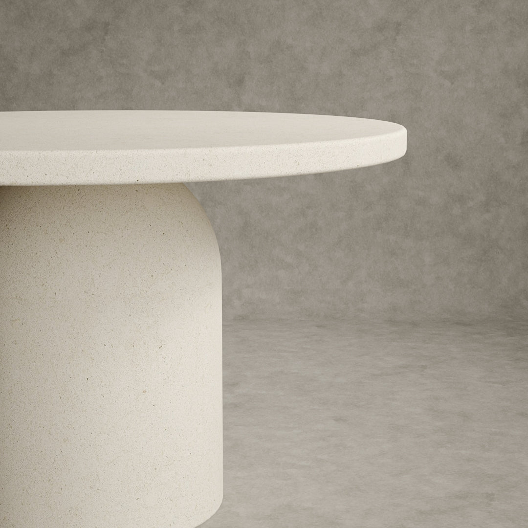 Baola Micro Concrete Round Dining Table Small