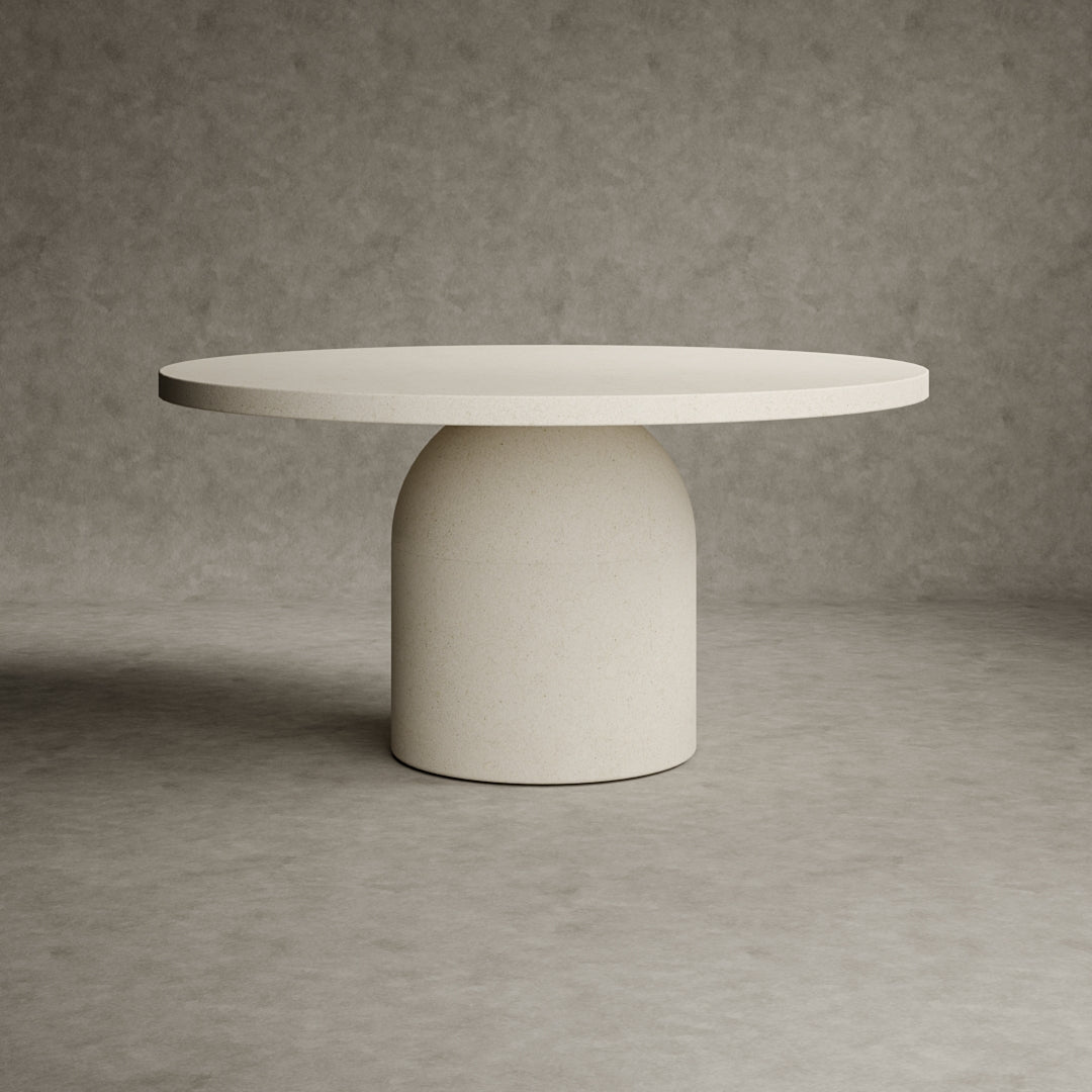 Baola Micro Concrete Round Dining Table Medium