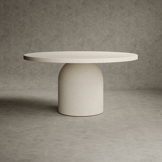 Baola Micro Concrete Round Dining Table Medium