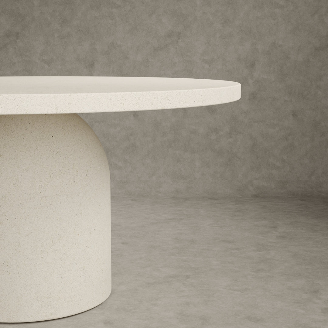 Baola Micro Concrete Round Dining Table Medium