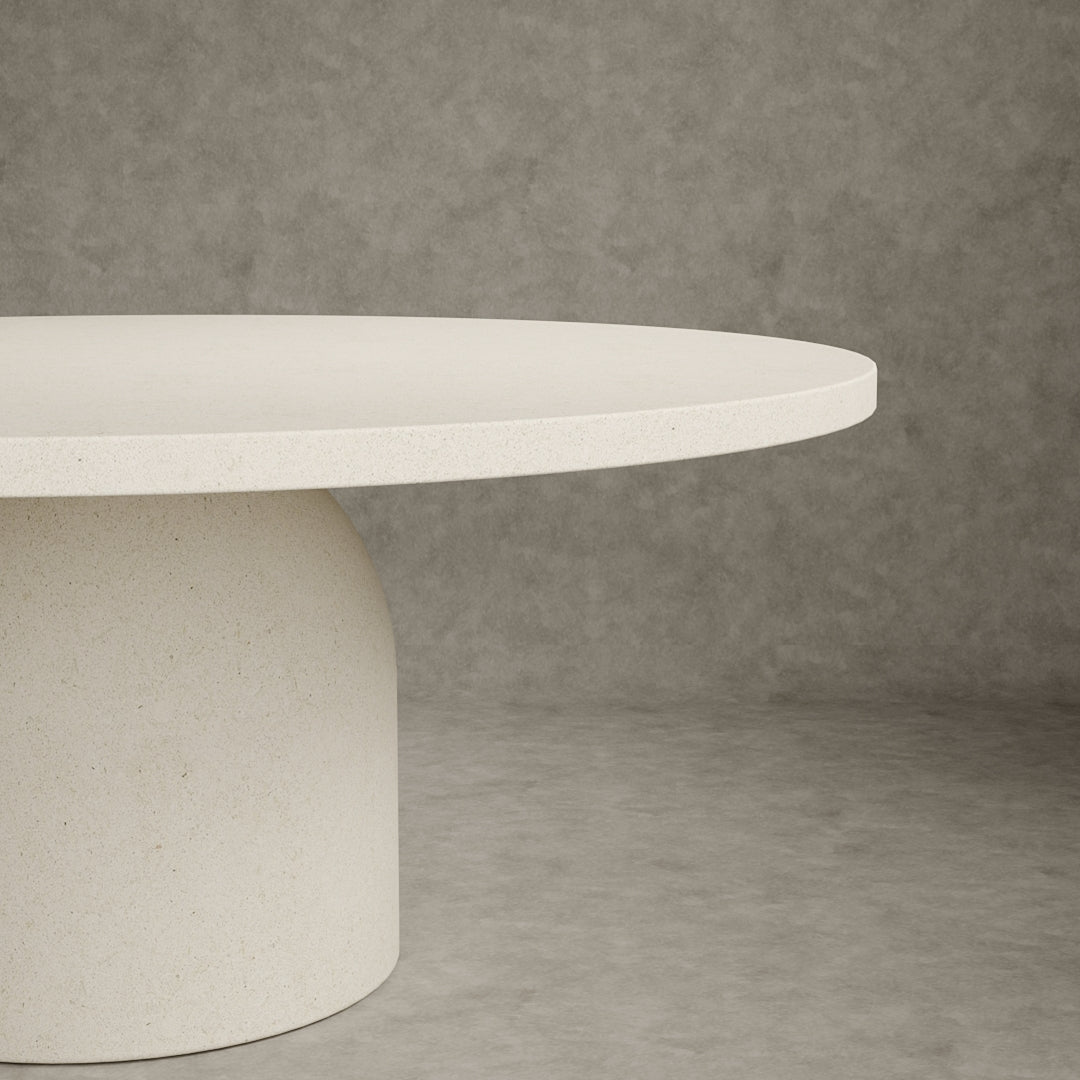 Baola Large Micro Concrete Round Dining Table