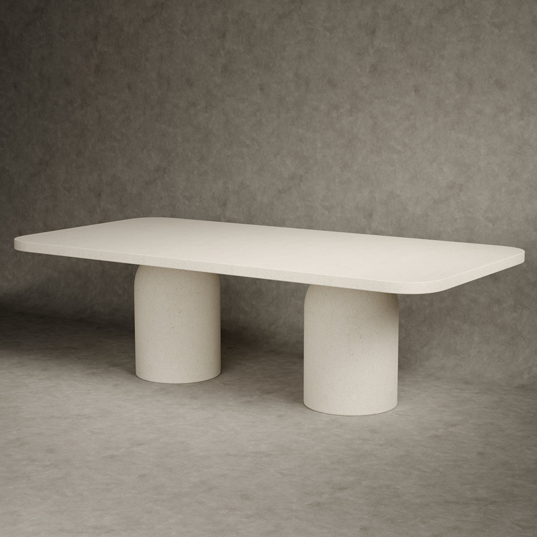 Tenga Micro Concrete Dining Table Rectangular