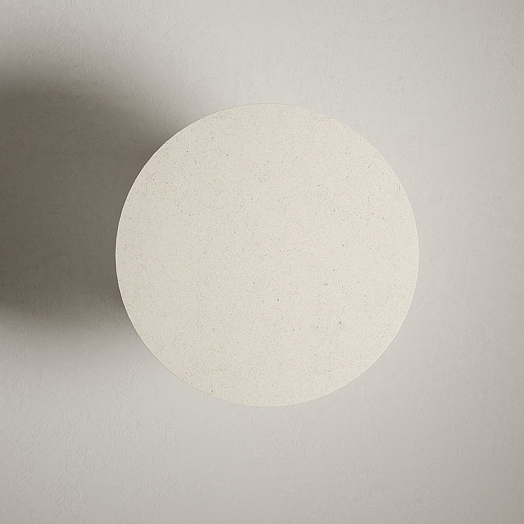 Solum — Round Outdoor Coffee Table in Micro Concrete