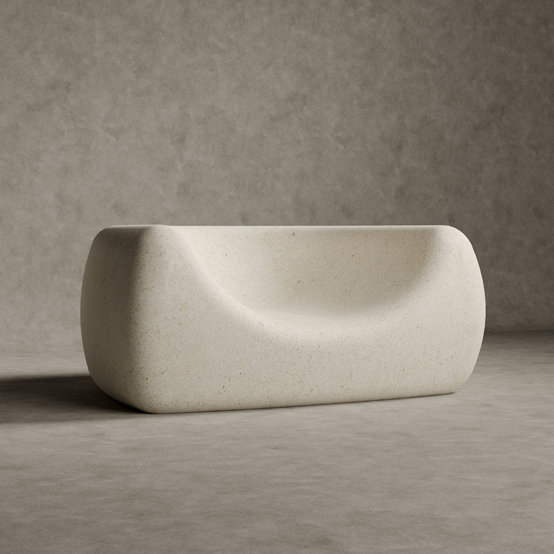 Solis — Outdoor Lounge Chair in Microcement